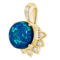 Round Black Opal 49_Yellow Gold_Round