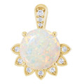 Round White Opal 57_Yellow Gold_Round