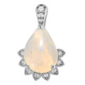 Teardrop White Opal 43_Sterling Silver_Teardrop