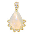 Teardrop White Opal 43_Yellow Gold_Teardrop