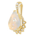 Teardrop White Opal 43_Yellow Gold_Teardrop