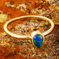 CALL MY NAME 14KT YELLOW GOLD AUSTRALIAN OPAL RING