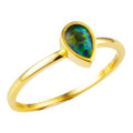 CALL MY NAME 14KT YELLOW GOLD AUSTRALIAN OPAL RING