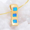 * ODISEA 14KT YELLOW GOLD  OPAL NECKLACE