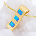* ODISEA 14KT YELLOW GOLD  OPAL NECKLACE