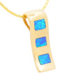 * ODISEA 14KT YELLOW GOLD  OPAL NECKLACE