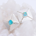 CANYONS STERLING SILVER AUSTRALIAN OPAL CUFFLINKS