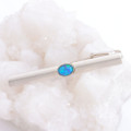 LUXURY MEN'S AUSTRALIAN BLACK OPAL TIE BAR