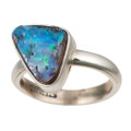 BANDAI STERLING SILVER AUSTRALIAN BOULDER OPAL RING