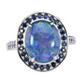 CONFECTIONARY STERLING SILVER AUSTRALIAN OPAL RING