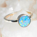 COLOR RUSH STERLING SILVER AUSTRALIAN OPAL RING