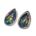 * 1 LILYWATER STERLING SILVER AUSTRALIAN OPAL EARRINGS
