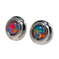 * RIZING PHOENIX STERLING SILVER AUSTRALIAN OPAL EARRINGS * RIZING PHOENIX STERLING SILVER AUSTRALIAN OPAL EARRINGS