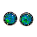 FAIRY FROST STERLING SILVER AUSTRALIAN OPAL EARRINGS