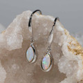 *1 EARTH'S ENIGMA STERLING SILVER AUSTRALIAN OPAL EARRINGS