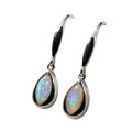 *1 EARTH'S ENIGMA STERLING SILVER AUSTRALIAN OPAL EARRINGS