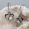 REGAL FRACTIONS STERLING SILVER AUSTRALIAN OPAL EARRINGS