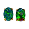 * 1 FREE SPIRIT 14KT YELLOW GOLD AUSTRALIAN OPAL EARRINGS
