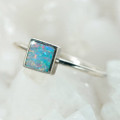 VOGUE STERLING SILVER AUSTRALIAN OPAL RING