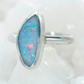 *COLOR PLAY REVELRY STERLING SILVER AUSTRALIAN OPAL RING