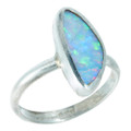 *COLOR PLAY REVELRY STERLING SILVER AUSTRALIAN OPAL RING