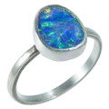 TIMELESS TAPESTRY STERLING SILVER AUSTRALIAN OPAL RING