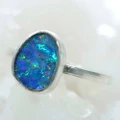 * 1 TIMELESS TAPESTRY STERLING SILVER AUSTRALIAN OPAL RING