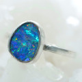 * 1 TIMELESS TAPESTRY STERLING SILVER AUSTRALIAN OPAL RING