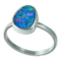 * 1 TIMELESS TAPESTRY STERLING SILVER AUSTRALIAN OPAL RING