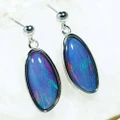BERRY BLISS STERLING SILVER AUSTRALIAN OPAL DROP EARRINGS