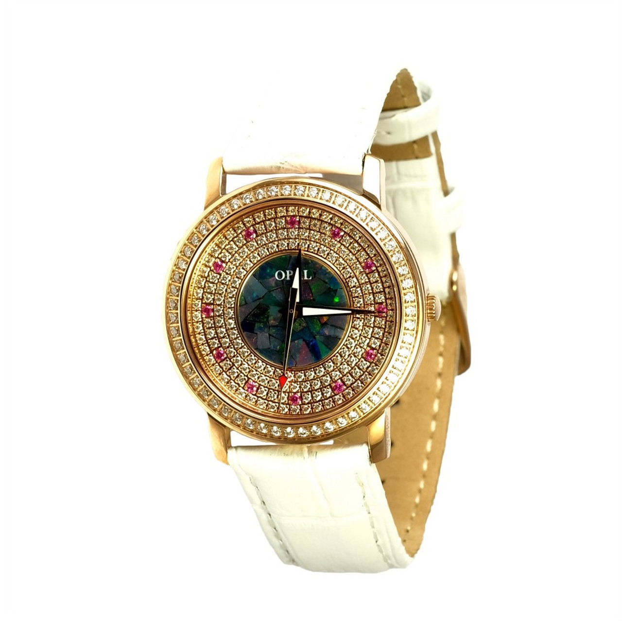 ROSE GOLD PLATED AUSTRALIAN OPAL WATCH - LIMITLESS