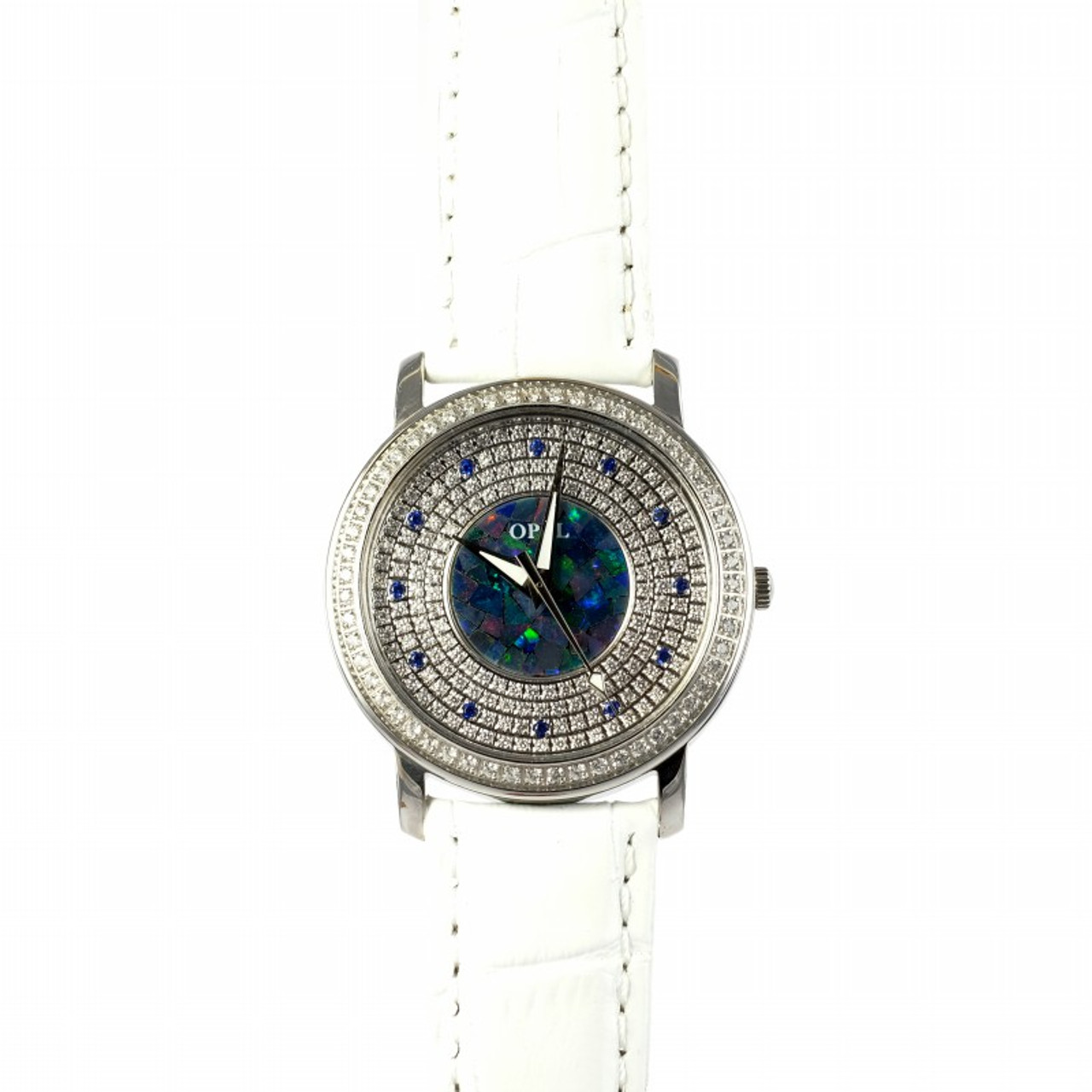 Genoa Special Crystal Miyota Japanese Movement Watch with Simulated Opal  Dial and Red Vegan Leather Strap Gifts Birthday Gifts - Walmart.com