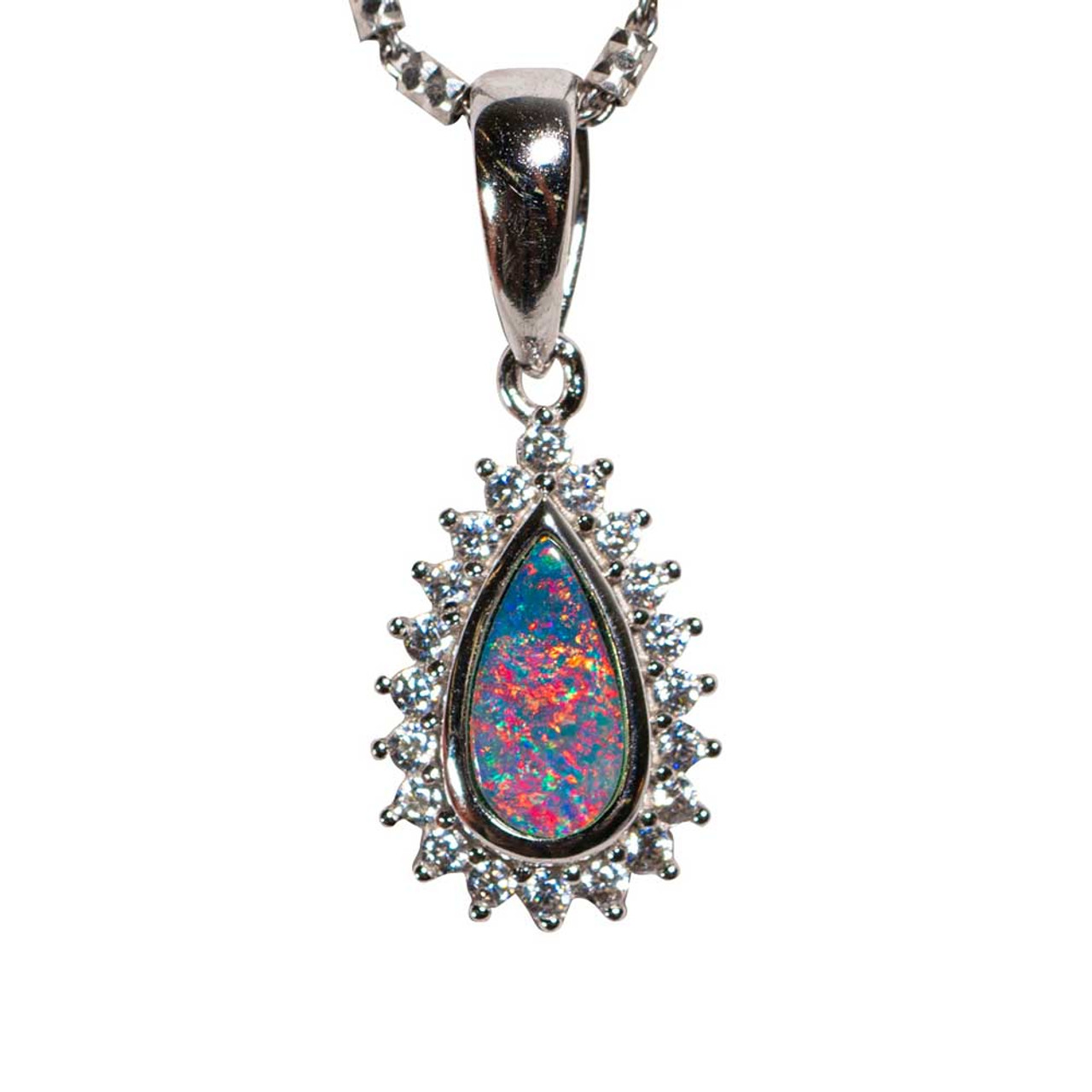 Precious opal store necklace