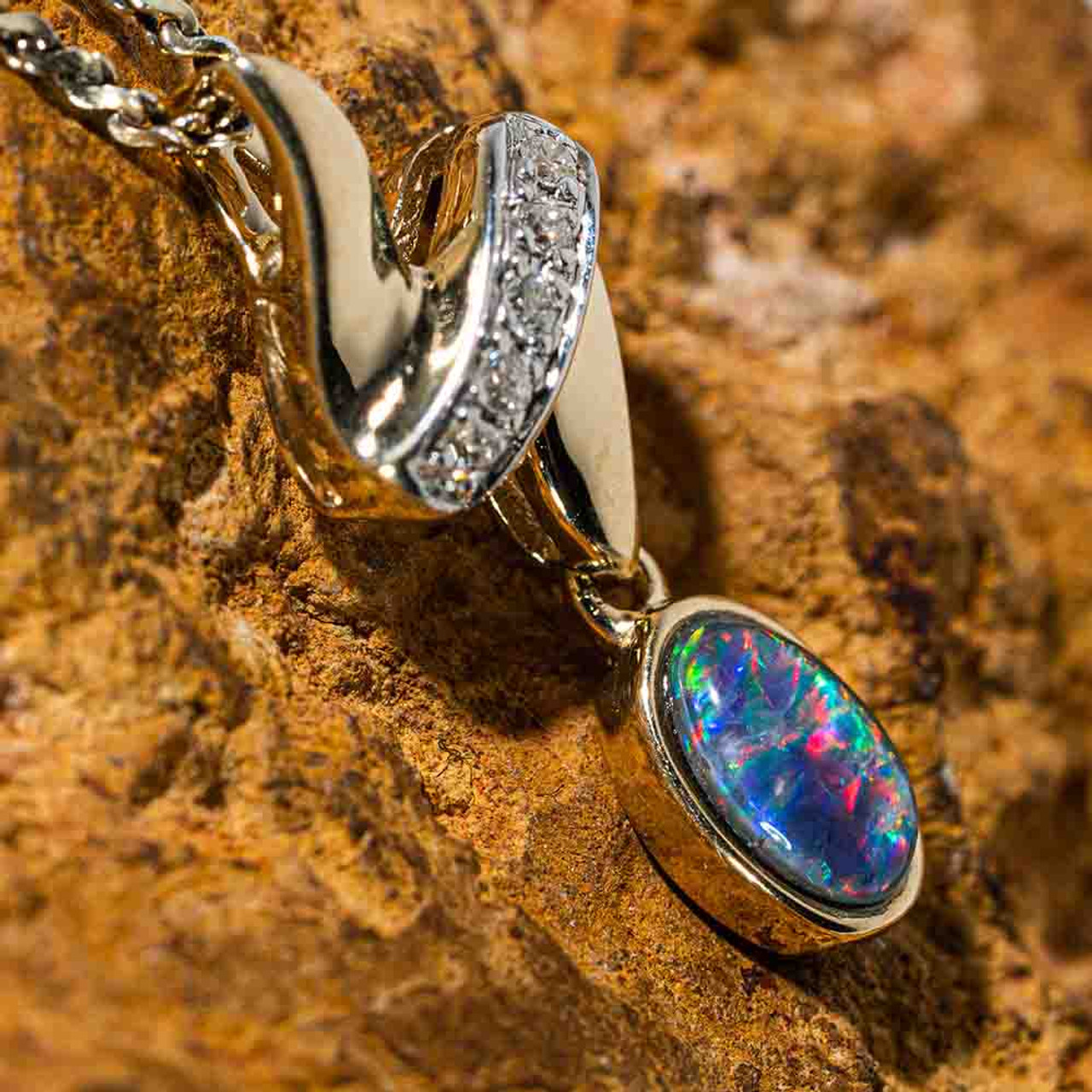 Boulder Opal Pendant - 19.31 Carats – Octavia Elizabeth