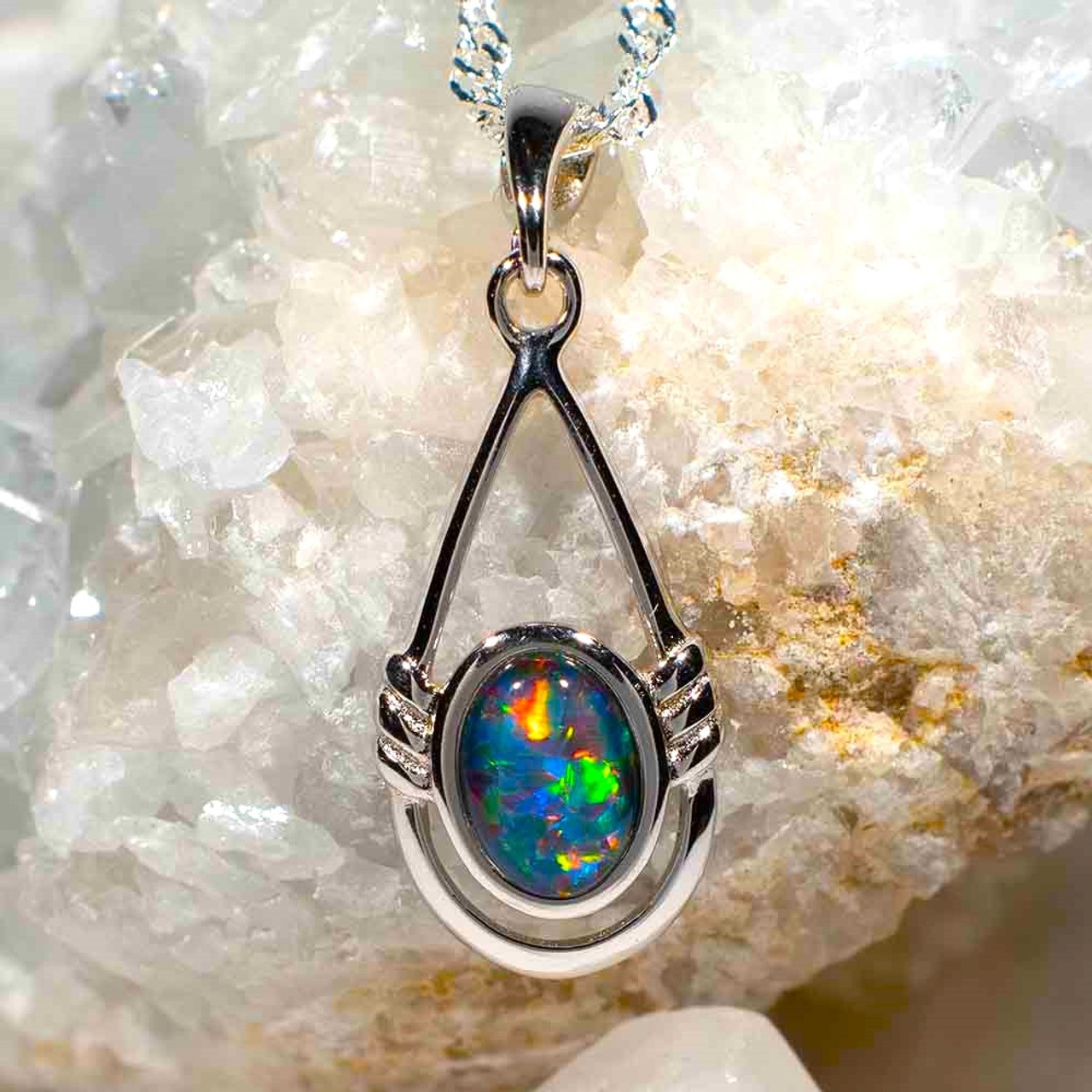 Buy White Opal Pendant Rose Gold Necklace Diamond Unique Antique Pendant  Wedding Engagement Simple Bridal Set Pendant Anniversary Necklace Online in  India - Etsy