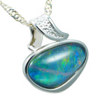 *EVERMORE STERLING SILVER AUSTRALIAN OPAL NECKLACE