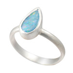 *WHIMSY WONDER STERLING SILVER AUSTRALIAN OPAL RING