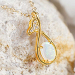 JULES 18KT GOLD AUSTRALIAN SOLID OPAL JEWELRY SET