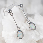 ESME STERLING SILVER AUSTRALIAN SOLID OPAL JEWELRY SET