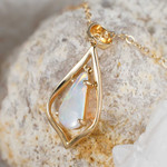 CHROME PIECE14KT GOLD AUSTRALIAN OPAL JEWELRY SET