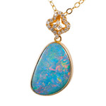 TIME TO SHINE14KT GOLD & DIAMOND AUSTRALIAN OPAL JEWELRY SET