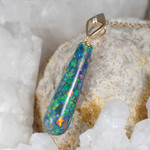 AIRE MON 14KT GOLD & DIAMOND AUSTRALIAN OPAL JEWELRY SET