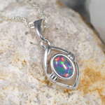 BLISSFUL RADIANCE STERLING SILVER AUSTRALIAN OPAL JEWELRY SET