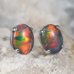 *PASSIONATE SEDUCTION STERLING SILVER AUSTRALIAN OPAL JEWELRY SET