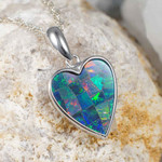 *PASSIONATE SEDUCTION STERLING SILVER AUSTRALIAN OPAL JEWELRY SET