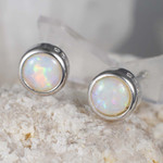 ONE OF A KIND STERLING SILVER AUSTRALIAN OPAL JEWELRY SET