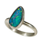 AIDEE STERLING SILVER AUSTRALIAN OPAL RING