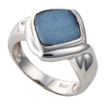 SHOOTING STAR  STERLING SILVER AUSTRALIAN OPAL RING