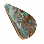 SPEED OF LIGHT NATURAL SOLID AUSTRALIAN BOULDER OPAL LOOSE STONE