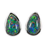 ELECTRA STERLING SILVER AUSTRALIAN OPAL STUD EARRINGS